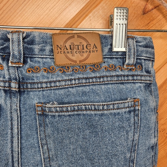 Y2K Youth Girls Nautica Jeans Boho Hippie‎ Fall Size 10 Blue Jeans - Picture 7 of 8